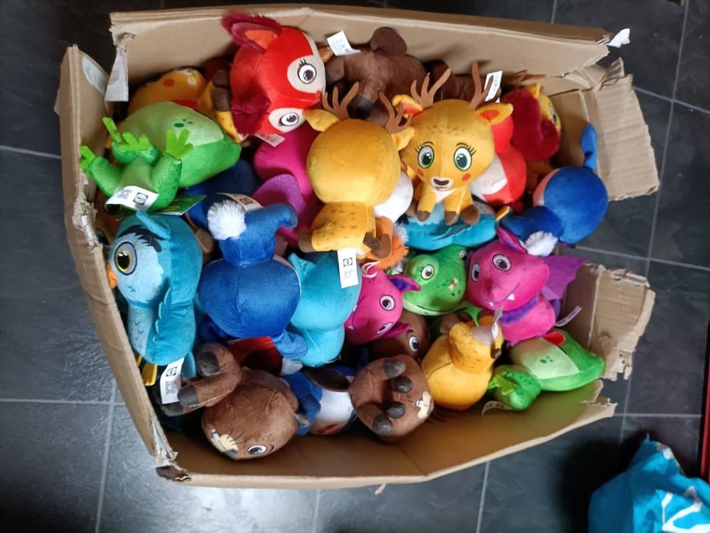 Doos vol Bos mini's lidl knuffels, Ophalen of Verzenden, Zo goed als nieuw, Overige typen