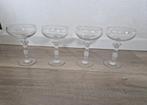 4 glazen cocktail bayel france naakte vrouw nude champagne, Huis en Inrichting, Glas of Glazen, Ophalen of Verzenden, Overige stijlen