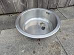 Spoelbak rond Ø45cm RVS, Ophalen, Gebruikt, Overige kleuren, 50 tot 100 cm