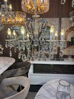 4/6/8 arm kroonluchter zilver nieuw hanglamp eyecatcher, Huis en Inrichting, Lampen | Hanglampen, Glas, Nieuw, Ophalen of Verzenden