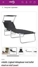 Nieuw Inklapbaar Ligbed Met Luifel, Tuin en Terras, Ligbedden, Ophalen, Nieuw, Aluminium, Inklapbaar