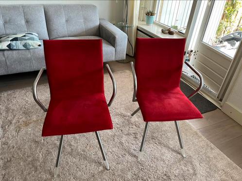 Arco stoelen Mikado, Huis en Inrichting, Stoelen, Zo goed als nieuw, Vijf, Zes of meer stoelen, Rood, Ophalen