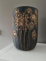 Zwart met gouden details bloempot van het merk PTMD, Huis en Inrichting, Ophalen, Zo goed als nieuw, Zwart, Minder dan 50 cm