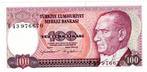 24-532 Turkije 100 lire 1970, Postzegels en Munten, Bankbiljetten | Azië, Midden-Oosten, Los biljet, Verzenden