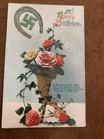 Oude Verjaardagskaart met Swastika - Engeland, Ophalen of Verzenden, Voor 1920, Gelopen, Engeland