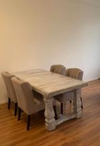 Eettafel met 4 stoelen |  Dining table with 4 Chairs, Ophalen of Verzenden, Zo goed als nieuw