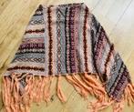 Bohemian poncho met franjes, Kleding | Dames, Ophalen of Verzenden, Zo goed als nieuw, Roze