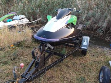 Jetloader waterscooter trailer + Casco Kawasaki 900 beschikbaar voor biedingen
