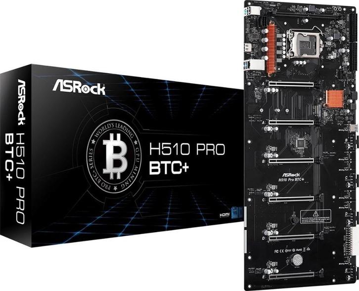 Asrock H510 Pro BTC+ – ATX moederbord – LGA 1200, Computers en Software, Moederborden, Zo goed als nieuw, Intel, DDR4, Ophalen of Verzenden