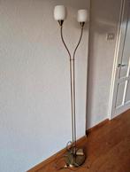Staande Lamp dimbaar buigbaar bronskleurig, Huis en Inrichting, Lampen | Vloerlampen, Ophalen, Gebruikt, Metaal, 150 tot 200 cm