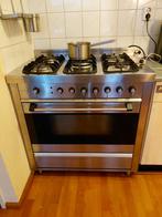 Rvs fornuis met oven., Witgoed en Apparatuur, Fornuizen, Ophalen, Gebruikt, 60 cm of meer, Gas