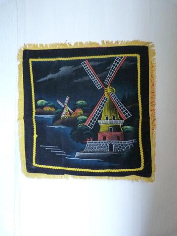 vintage kussen hoes - souvenir uit Holland - zgan beschikbaar voor biedingen