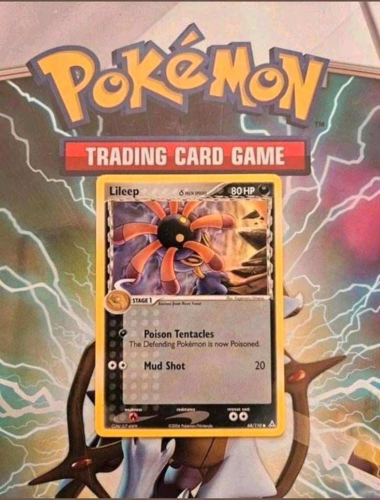 Lileep 68/110 Ex Holon Phantoms pokemon kaart, Ophalen of Verzenden, Gebruikt, Losse kaart