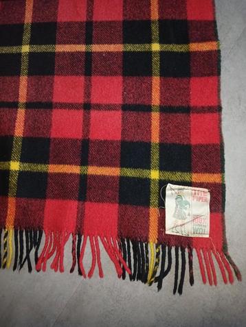 Vintage Schotse Plaid Wollen Deken beschikbaar voor biedingen