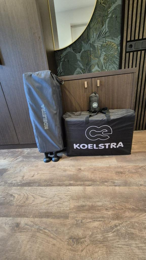 Koelstra Travelsleeper T5 Campingbedje + matras –zwart- zgan, Kinderen en Baby's, Babywiegjes en Ledikanten, Zo goed als nieuw