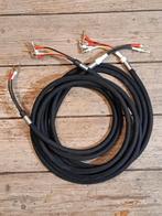 studio grade quality bi - wire cable 5 m. + 3.5 m., Audio, Tv en Foto, Audiokabels en Televisiekabels, Ophalen of Verzenden, Zo goed als nieuw