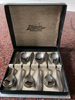 Zes Gero Zilmeta lepeltjes in doos, Antiek en Kunst, Antiek | Bestek, Ophalen of Verzenden