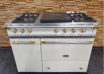 Luxe Lacanche Fornuis 110cm Crème & messing Coupe de Fue beschikbaar voor biedingen