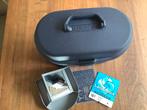 Samsonite beautycase in blauw met cijferslot, hardcase, Gebruikt, Blauw, Met spiegeltje(s), Ophalen of Verzenden