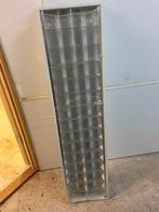 Grote dubbele inbouw plafondlamp tl verlichting, Ophalen, Zo goed als nieuw, Lamp met armatuur