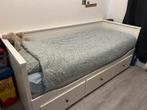 Ikea bedbank, Eenpersoons, Wit, Ophalen of Verzenden, Zo goed als nieuw