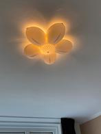 Bloemlamp plafond lamp bloem wit ikea Smila Blomma vintage, Ophalen of Verzenden, Gebruikt, Kunststof, Modern