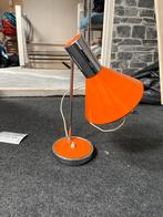 Vintage Oranje Bureaulamp, Huis en Inrichting, Lampen | Tafellampen, Ophalen, Gebruikt, Metaal, Minder dan 50 cm
