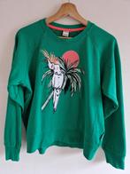 Groene Vingino sweater met papegaai, Jongen of Meisje, Trui of Vest, Ophalen of Verzenden, Zo goed als nieuw