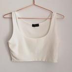 Witte crop top, Kleding | Dames, Maat 38/40 (M), Ophalen of Verzenden, Zo goed als nieuw, Zonder mouw