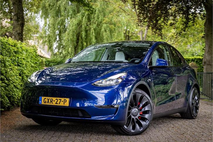 Tesla Model Y Performance AWD 75 kWh Premium Interieur, Auto's, Tesla, Bedrijf, Te koop, Model Y, 4x4, ABS, Achteruitrijcamera