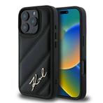 Karl lagerfeld iPhone 16 - 16 pro - 16 Pro max hoesje Zwart, Ophalen of Verzenden, Nieuw, Frontje of Cover