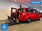 Ford Transit Custom L1H1 Rolstoelbus Automaat, Auto's, Bestelauto's, Automaat, 12 maanden, Stof, Zwart