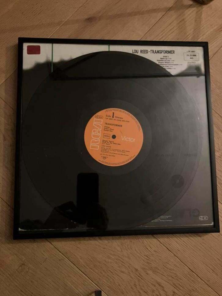 Metalen frame matzwart Lou Reed Transformer plaat vinyl LP, Cd's en Dvd's, Vinyl | Hiphop en Rap, Gebruikt, 2000 tot heden, 12 inch