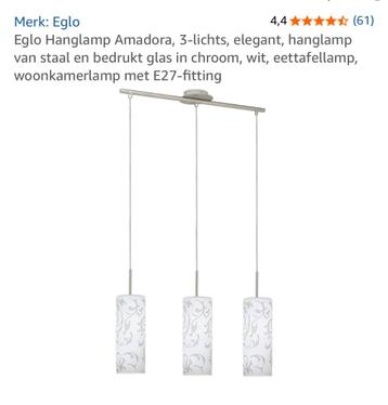 Hanglamp EGLO , 3 lichts beschikbaar voor biedingen