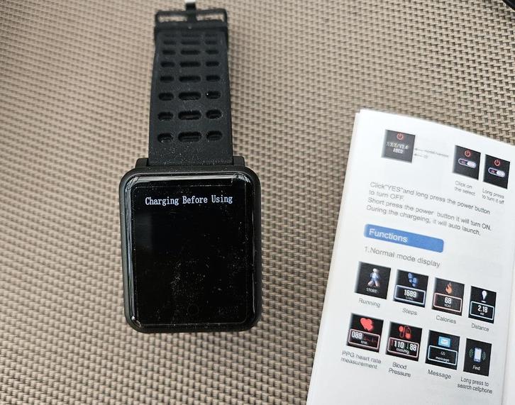 Nieuw in doos: IPS Smart Watch iOS Android Google, Sieraden, Tassen en Uiterlijk, Smartwatches, Nieuw, Android, Zwart, Ophalen of Verzenden