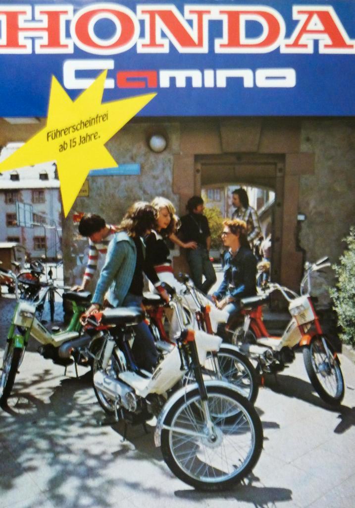 Folder HONDA Camino 1980, Fietsen en Brommers, Handleidingen en Instructieboekjes, Nieuw, Ophalen of Verzenden
