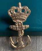 Originele Baretembleem Korps Mariniers, Ophalen of Verzenden, Marine, Nederland, Embleem of Badge
