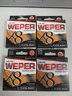 NIEUW 4x colmic Weper oranje gevlochten lijn 8 braid, Ophalen of Verzenden, Nieuw, Vislijn
