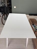 Witte tafel met beschadigingen, Huis en Inrichting, Tafels | Eettafels, Ophalen, Overige materialen, Gebruikt, 100 tot 150 cm