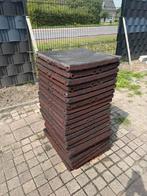27 Rubberen Speeltegels 50x50 (+ 25 halve), Tuin en Terras, Tegels en Klinkers, Ophalen, Gebruikt, Rubber, 5 tot 10 m²