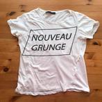 Zara M wit NOUVEAU GRUNGE nonchalante top shirt egf, Maat 38/40 (M), Ophalen of Verzenden, Zo goed als nieuw, Korte mouw