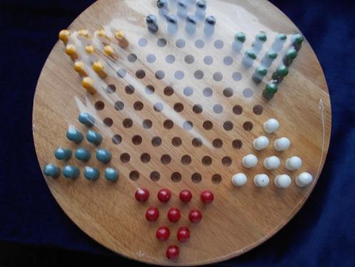 Houten Halma, spiksplinternieuw, nu 8.95., Hobby en Vrije tijd, Gezelschapsspellen | Bordspellen, Nieuw, Een of twee spelers, Drie of vier spelers