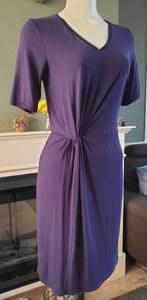 Steps prachtige blauw paarse jurk XS 34 Gratis Verzenden !, Kleding | Dames, Jurken, Verzenden, Paars, Zo goed als nieuw, Knielengte