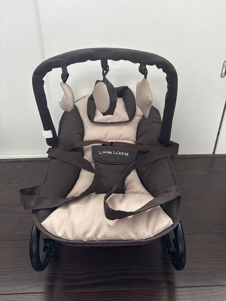 Little World Schommelstoeltje, Schommelstoel, Ophalen, Overige merken, Met gordel(s) of riempje(s)