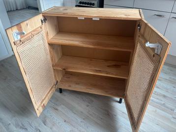 Houten Kastje met Riet - afbeelding 5