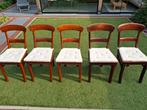5 koloniale eettafel stoelen, Huis en Inrichting, Ophalen, Gebruikt, Bruin, Koloniaal