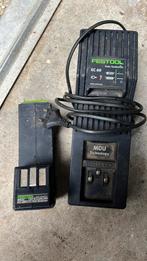 Te koop festool batterij en oplader, Doe-het-zelf en Verbouw, Gereedschap | Machine-onderdelen en Toebehoren, Ophalen of Verzenden