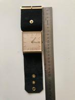 Vintage Reiswekker met leren band, Overige merken, Overige materialen, Zakhorloge, Met bandje
