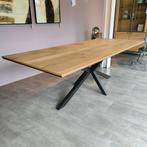 Xooon Eetkamertafel Belo 240x100 Cm Eikenhout, Ophalen, 100 tot 150 cm, Eikenhout, Vijf personen of meer