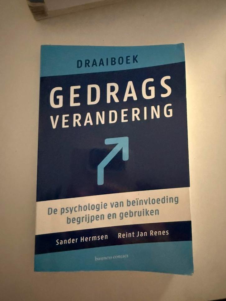 Reint Jan Renes - Draaiboek gedragsverandering, Boeken, Wetenschap, Zo goed als nieuw, Sociale wetenschap, Ophalen